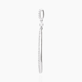 Diamond Petal Pendant | White Gold