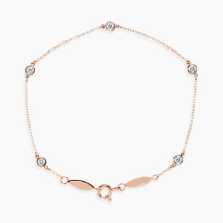 Quinary Diamond Bracelet | Rose Gold