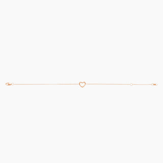 Golden Heart Bracelet | Rose Gold