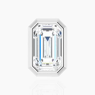 Emerald Cut Diamond Pendant | Platinum