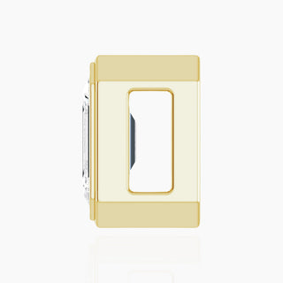 Emerald Cut Diamond Pendant | Yellow Gold