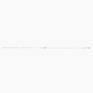 Solitaire Diamond Bracelet | White Gold