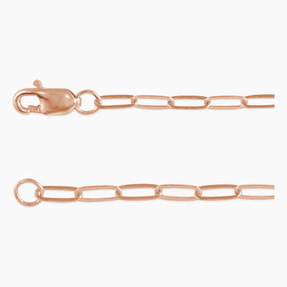 Paperclip Chain 2.10mm | Rose Gold