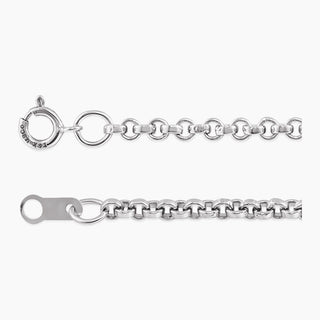 Rolo Chain 2mm | White Gold