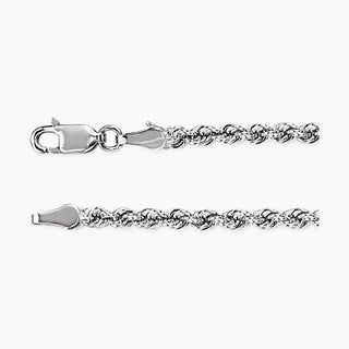 Rope Chain 3mm | White Gold
