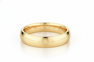 Classic Dome Band Yellow Gold Correct Design