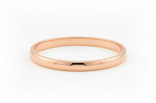 Rose gold hinged bangle bracelet - width matched