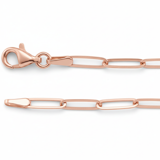 Rose Gold Paperclip Chain Bracelet - Improved