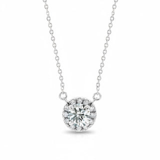 The Brilliant Halo Diamond Necklace