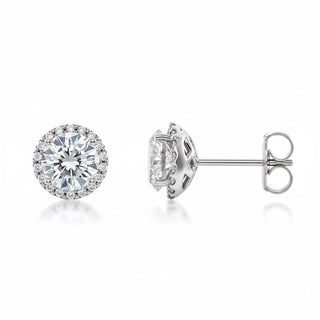 The Brilliant Halo Diamond Studs