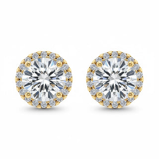 The Brilliant Halo Diamond Studs