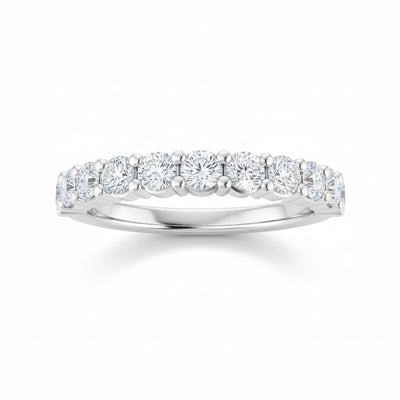 The Classic Shared Prong Diamond Wedding Band
