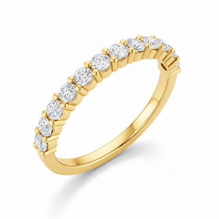 The Classic Shared Prong Diamond Wedding Band