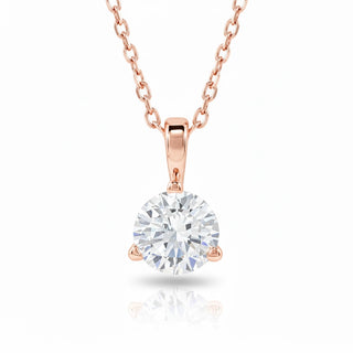 The Classic Solitaire Diamond Pendant Necklace
