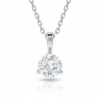 The Classic Solitaire Diamond Pendant Necklace