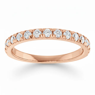 The Dainty French Set Diamond Band