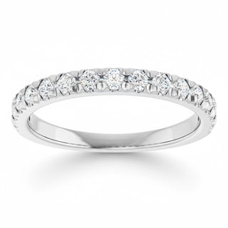 The Dainty French Set Diamond Band