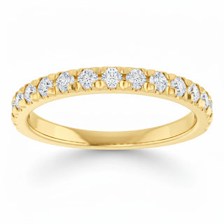 The Dainty French Set Diamond Band