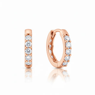 The Everyday Diamond Huggie Hoops