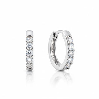 The Everyday Diamond Huggie Hoops