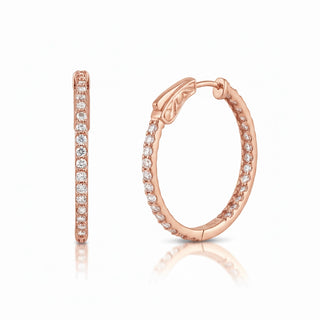 The Luxe Inside Out Diamond Hoops