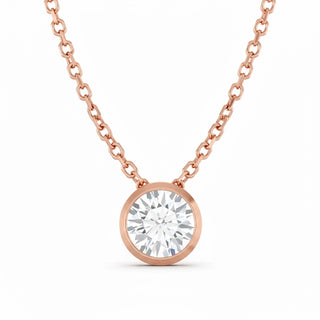 The Modern Bezel-Set Solitaire Necklace