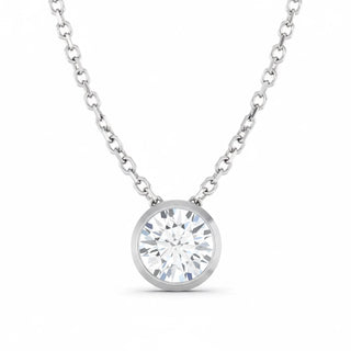 The Modern Bezel-Set Solitaire Necklace
