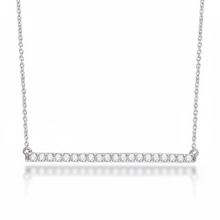 The Pave Diamond Bar Necklace