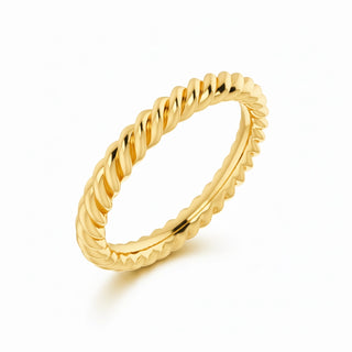 The Twisted Gold Rope Ring