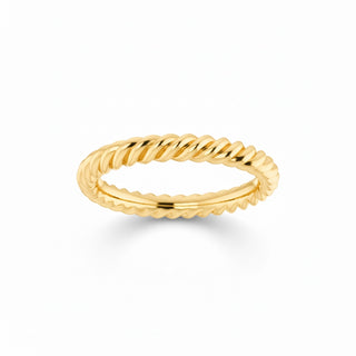 The Twisted Gold Rope Ring