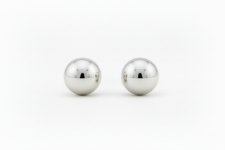 White gold ball studs - corrected posts