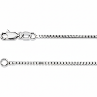 White Gold Box Chain - Enhanced with Original Design