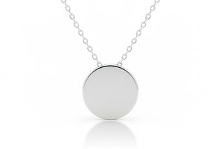 The Polished Gold Disc Necklace