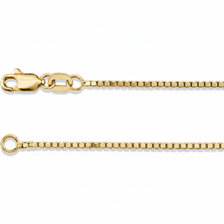 Yellow Gold Box Chain - Realistic
